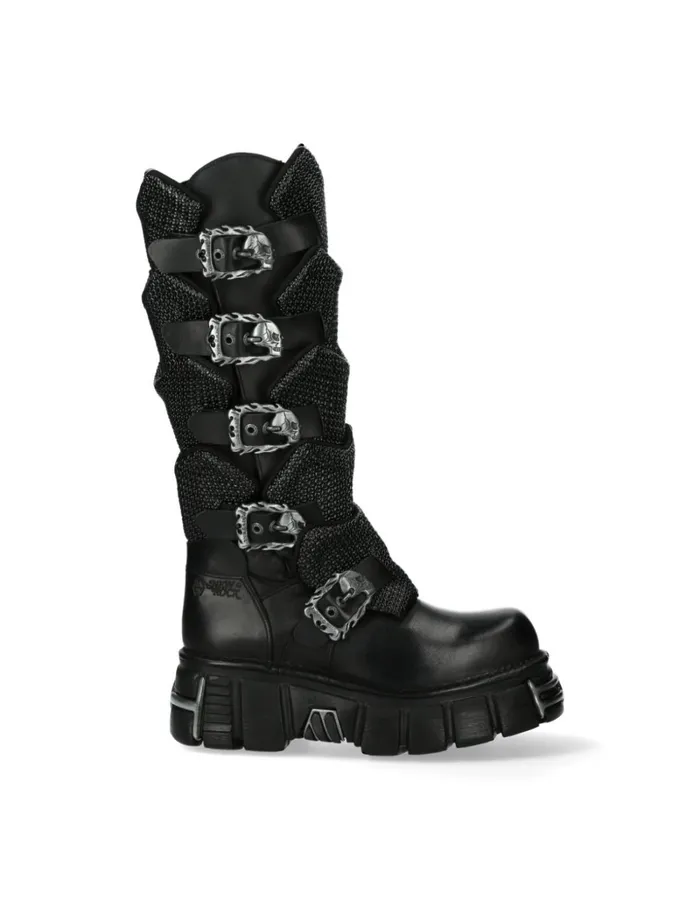 WomenMen High Boot Metallic M738C1 New Rock High Boots WomenMen High Boot Metallic M738C1 New Rock High Boots