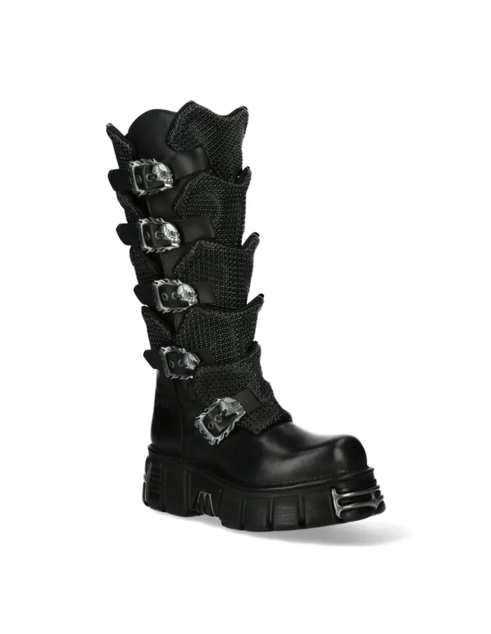 WomenMen High Boot Metallic M738C1 New Rock High Boots WomenMen High Boot Metallic M738C1 New Rock High Boots