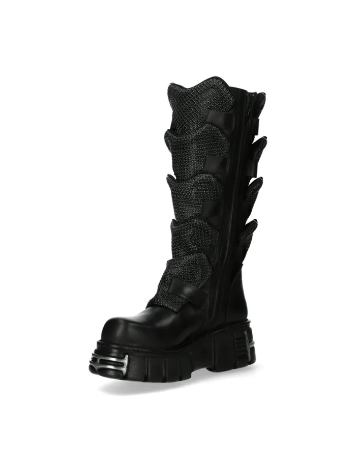 WomenMen High Boot Metallic M738C1 New Rock High Boots WomenMen High Boot Metallic M738C1 New Rock High Boots