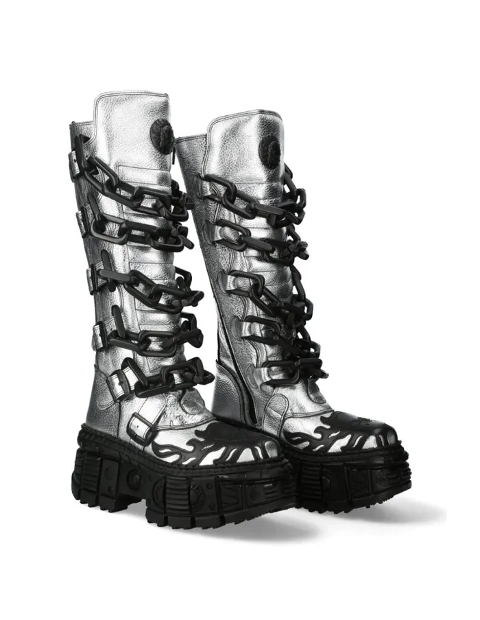 WomenMen MWall057C2 New Rock High Boots