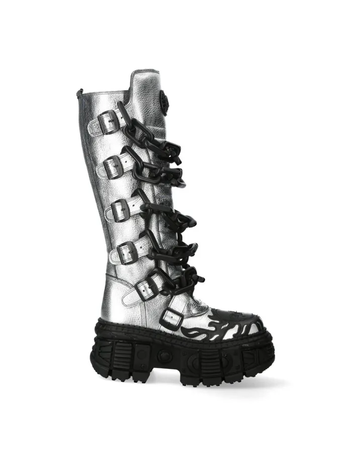 WomenMen MWall057C2 New Rock High Boots WomenMen MWall057C2 New Rock High Boots