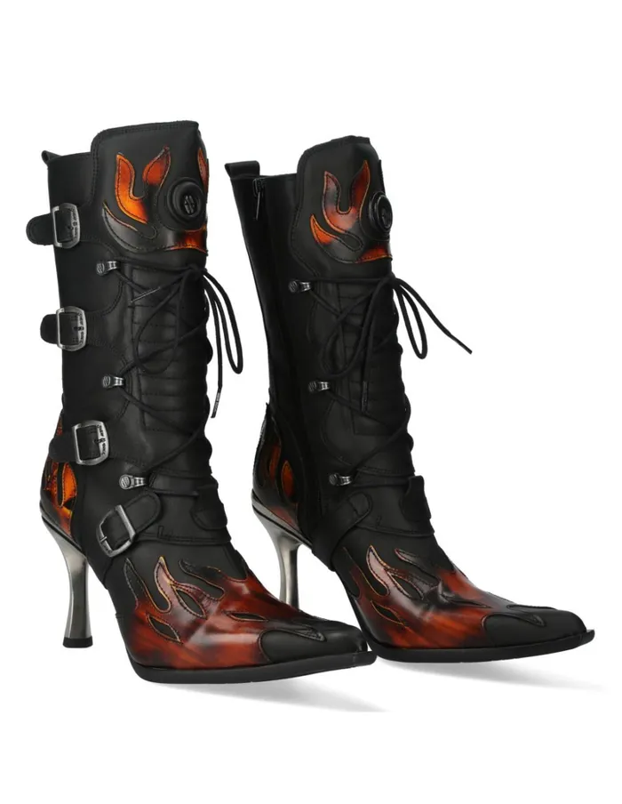 WomenMen Malicia M9591S1 New Rock High Boots