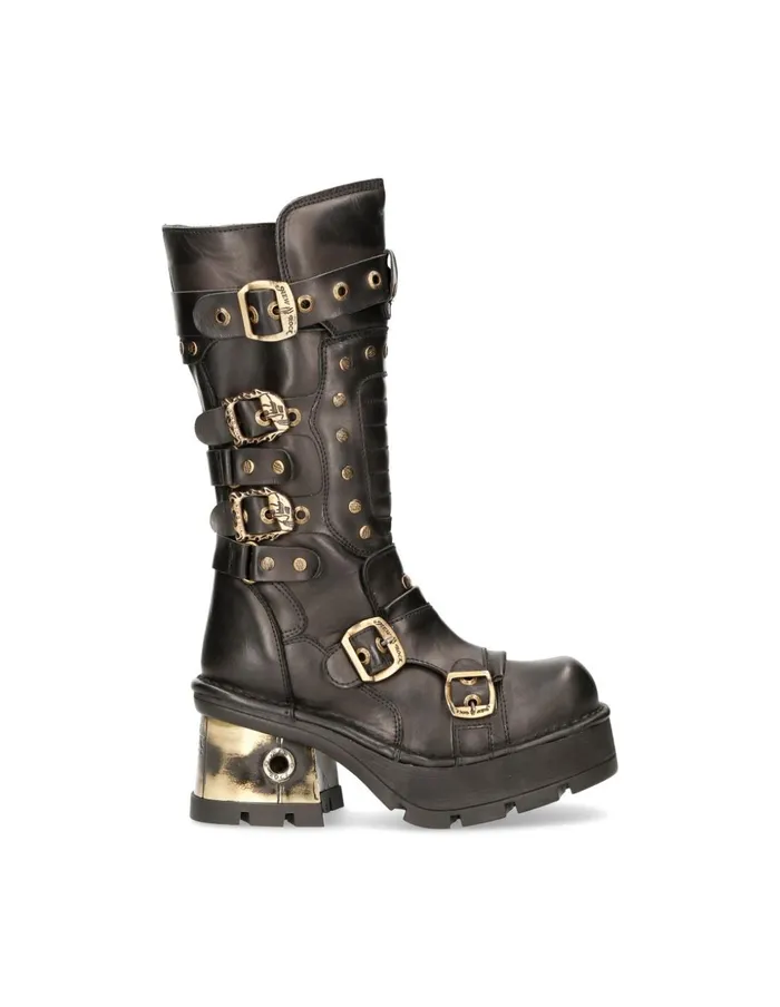WomenMen Metallic M1021C4 New Rock Boots WomenMen Metallic M1021C4 New Rock Boots