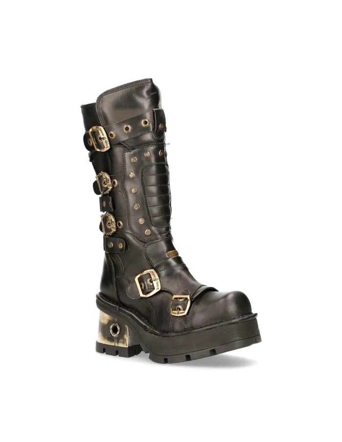 WomenMen Metallic M1021C4 New Rock Boots WomenMen Metallic M1021C4 New Rock Boots