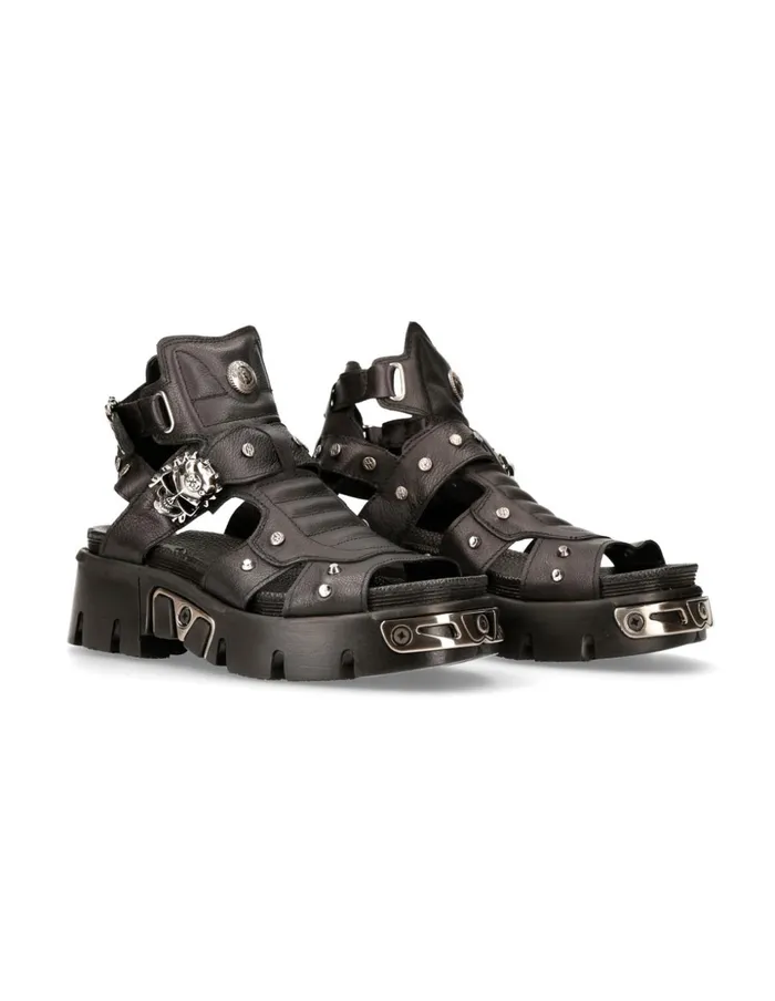 WomenMen Metallic MBios104C5 New Rock Sandals