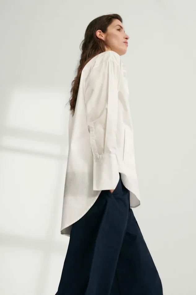 WomenMen Olaya Shirt White Ecoalf Onepointzero