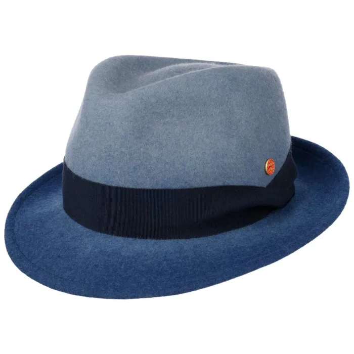 WomenMen Trilby Hats Mayser Manuel Trilby Wool Hat Blue