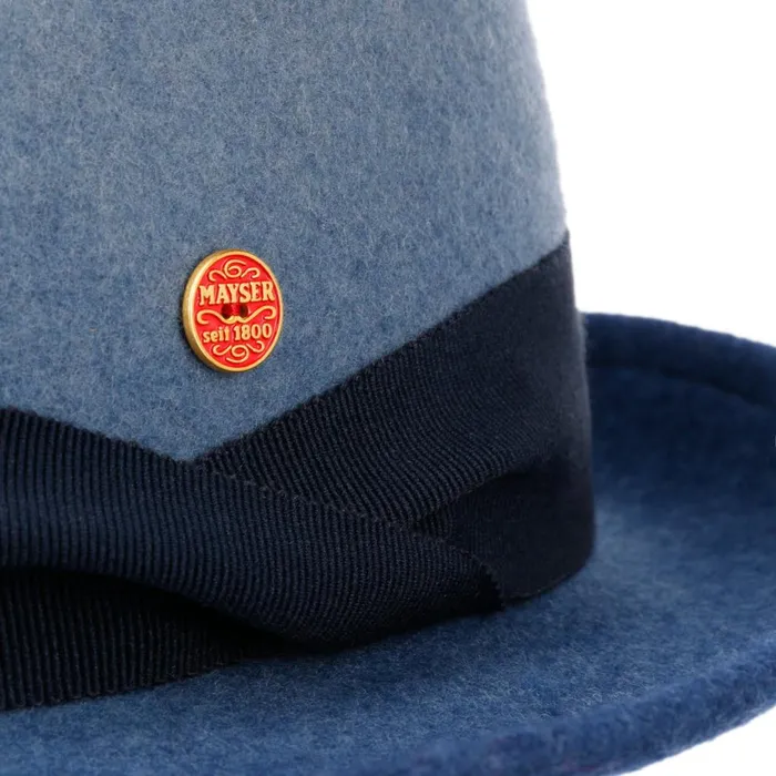 WomenMen Trilby Hats Mayser Manuel Trilby Wool Hat Blue WomenMen Trilby Hats Mayser Manuel Trilby Wool Hat Blue