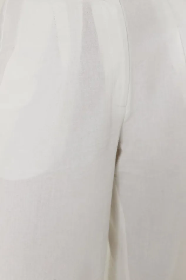Women Meshki Bottoms Adina Linen Pant 8211 White