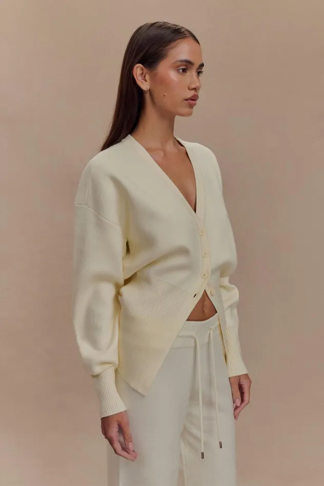Women Meshki Bottoms Alexia Buttoned Oversized Cardigan 8211 Ivory