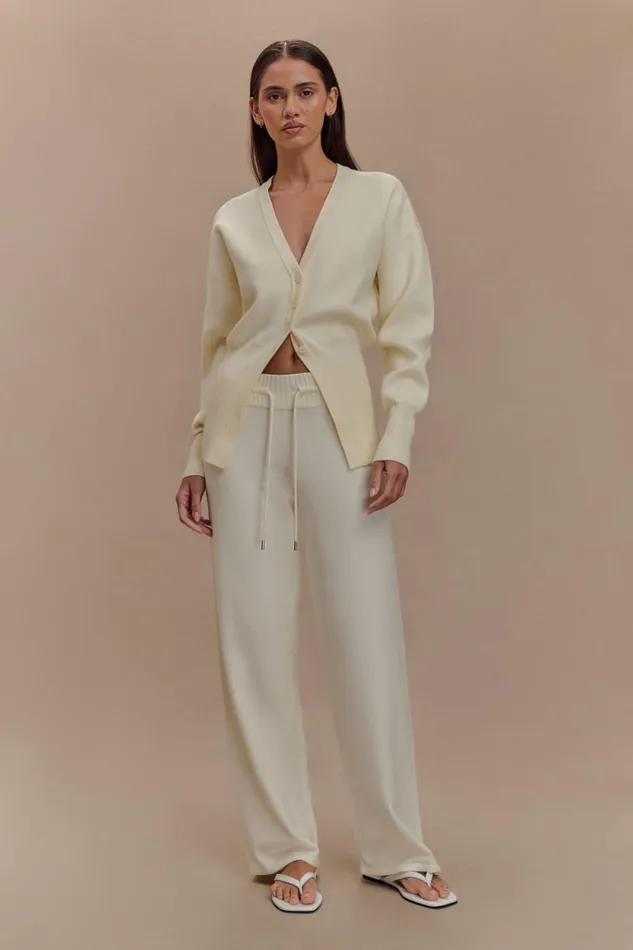 Women Meshki Bottoms Alexia Buttoned Oversized Cardigan 8211 Ivory