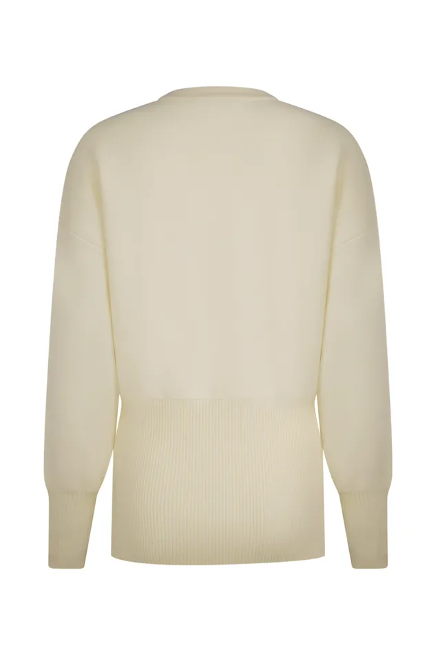 Women Meshki Bottoms Alexia Buttoned Oversized Cardigan 8211 Ivory