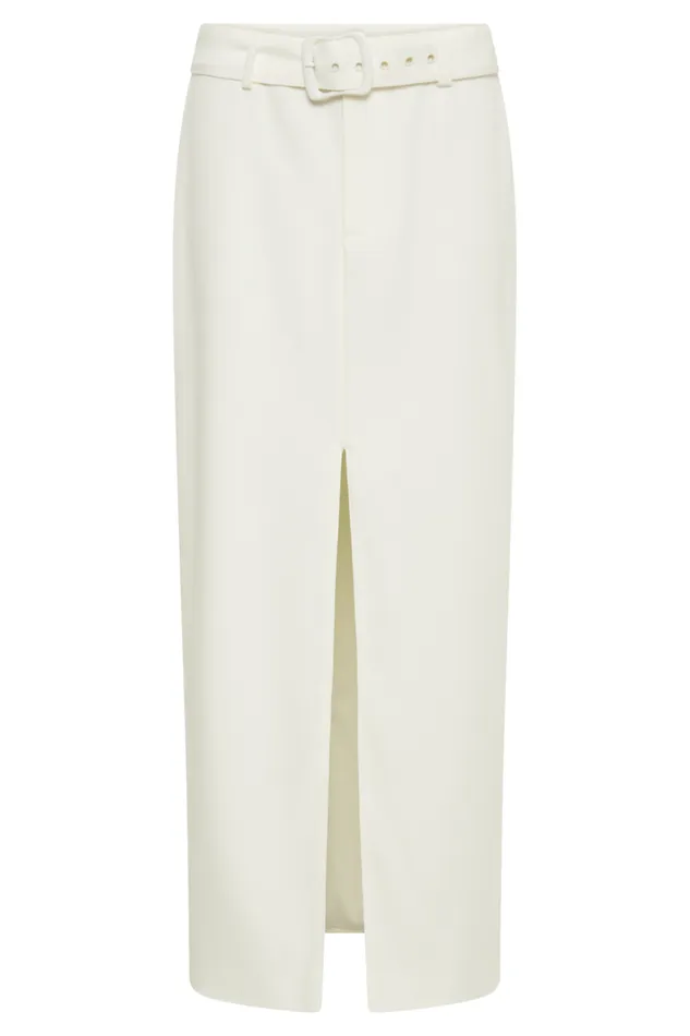Women Meshki Bottoms Daria Suiting Midi Skirt 8211 Ivory