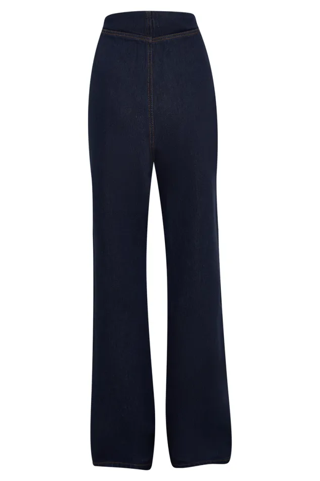 Women Meshki Bottoms Jericho Straight Leg Jeans 8211 Indigo Blue