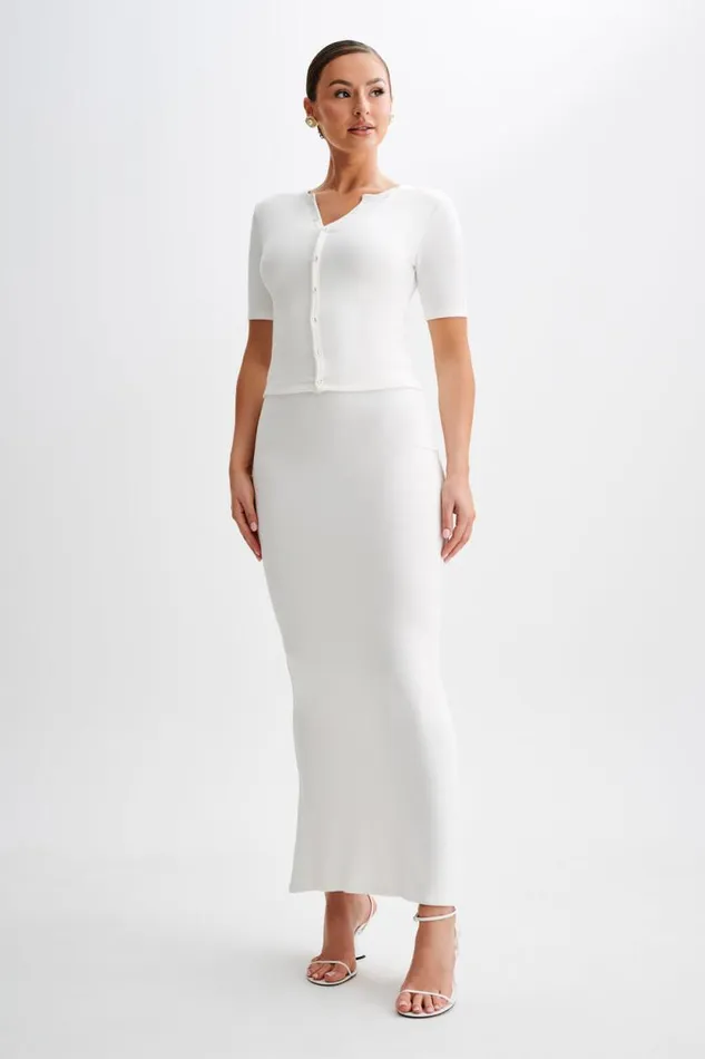 Women Meshki Bottoms Jonah Modal Maxi Skirt 8211 Ivory