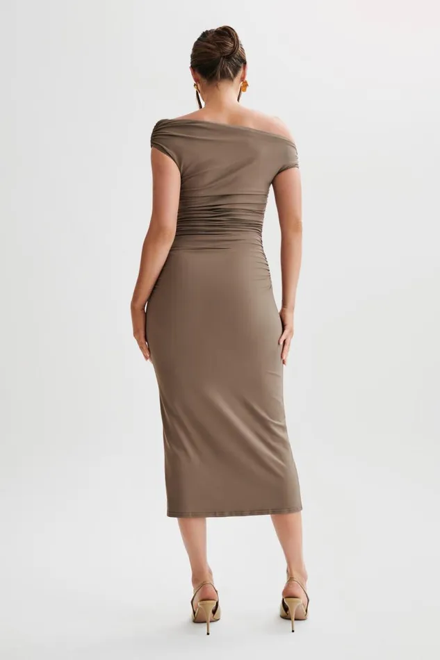 Women Meshki Dresses Alayna Recycled Nylon Midi Dress 8211 Coco