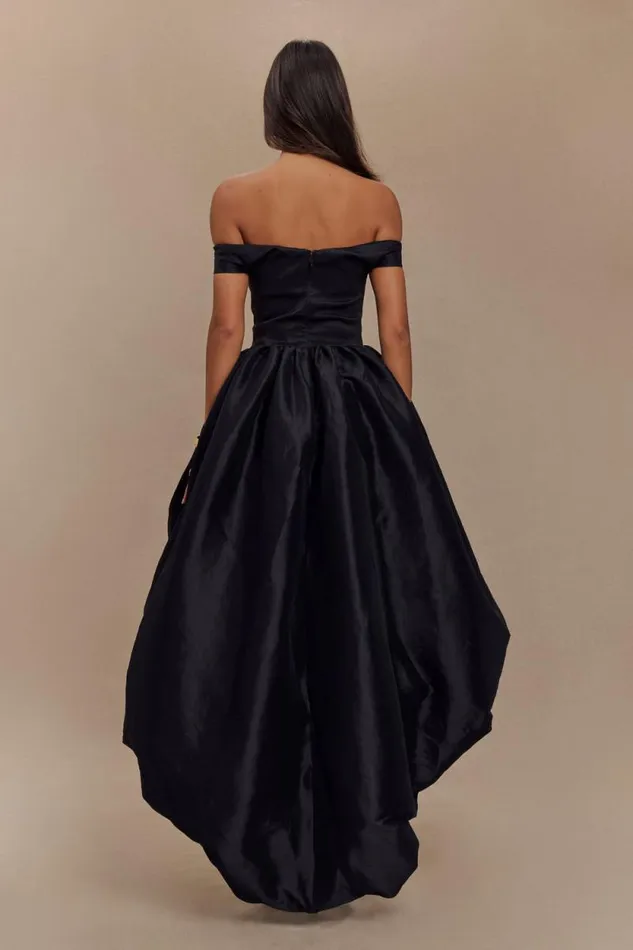 Women Meshki Dresses Amelia Bubble Maxi Dress 8211 Black