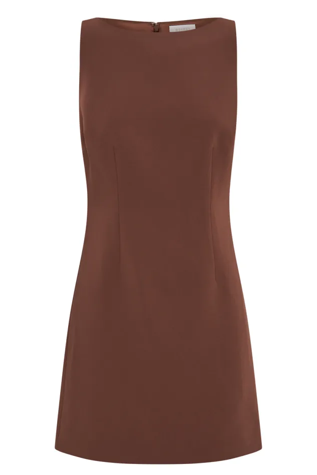 Women Meshki Dresses Angela Suiting Mini Dress 8211 Wood