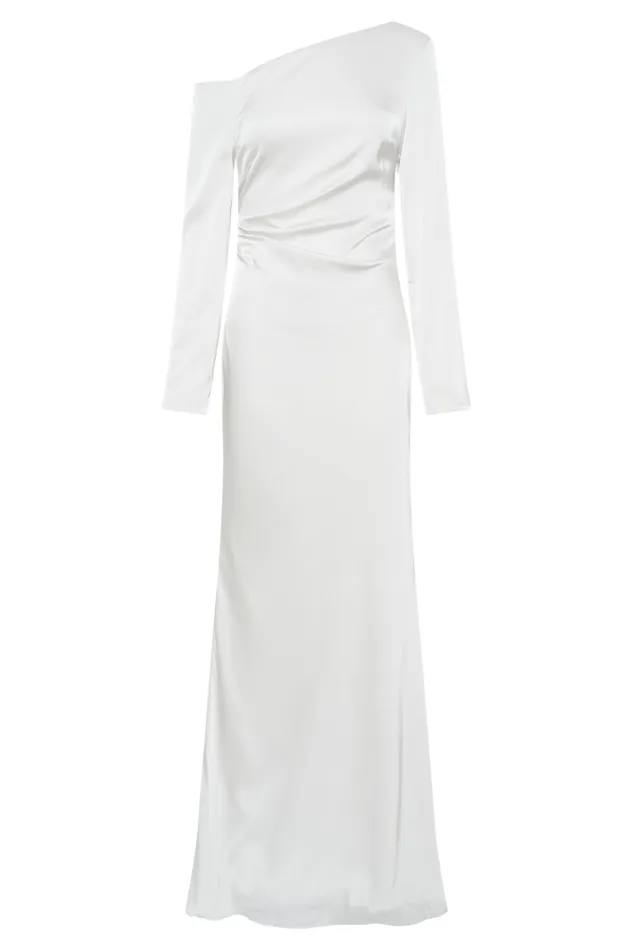 Women Meshki Dresses Avery Long Sleeve Maxi Dress 8211 Ivory