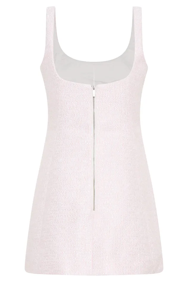Women Meshki Dresses Beth Tweed Mini Dress 8211 Fairy Floss Pink