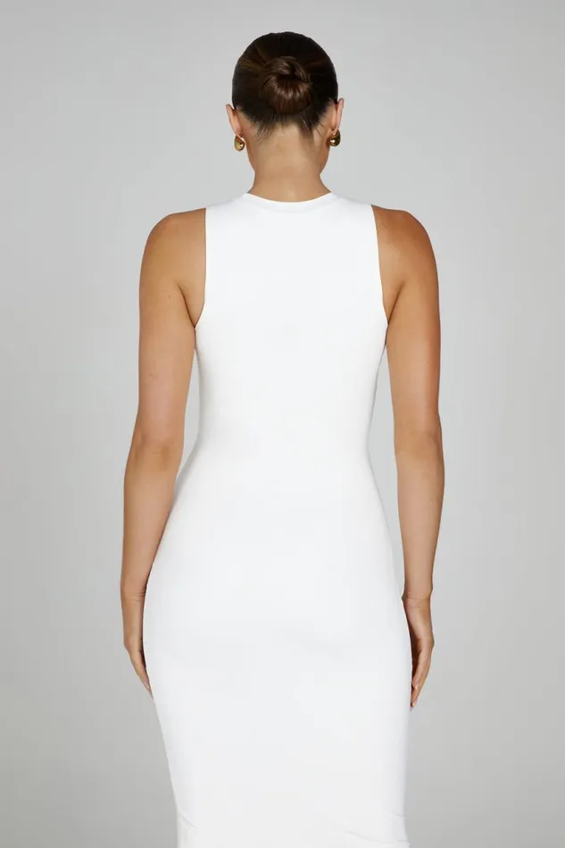 Women Meshki Dresses Jill Sleeveless Tank Midi Dress 8211 White