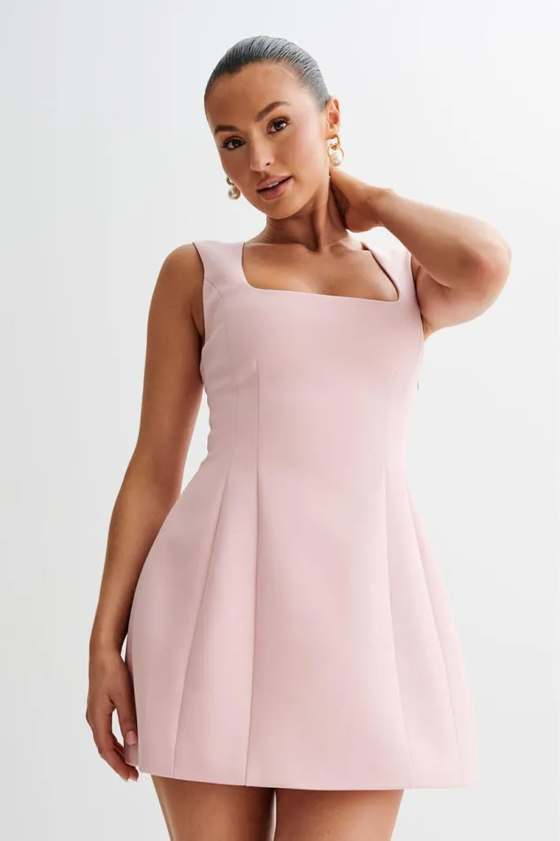 Women Meshki Dresses Lysandre Crepe Mini Dress 8211 Baby Pink