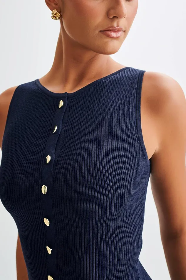 Women Meshki Dresses Sawyer Knit Mini Dress 8211 Navy