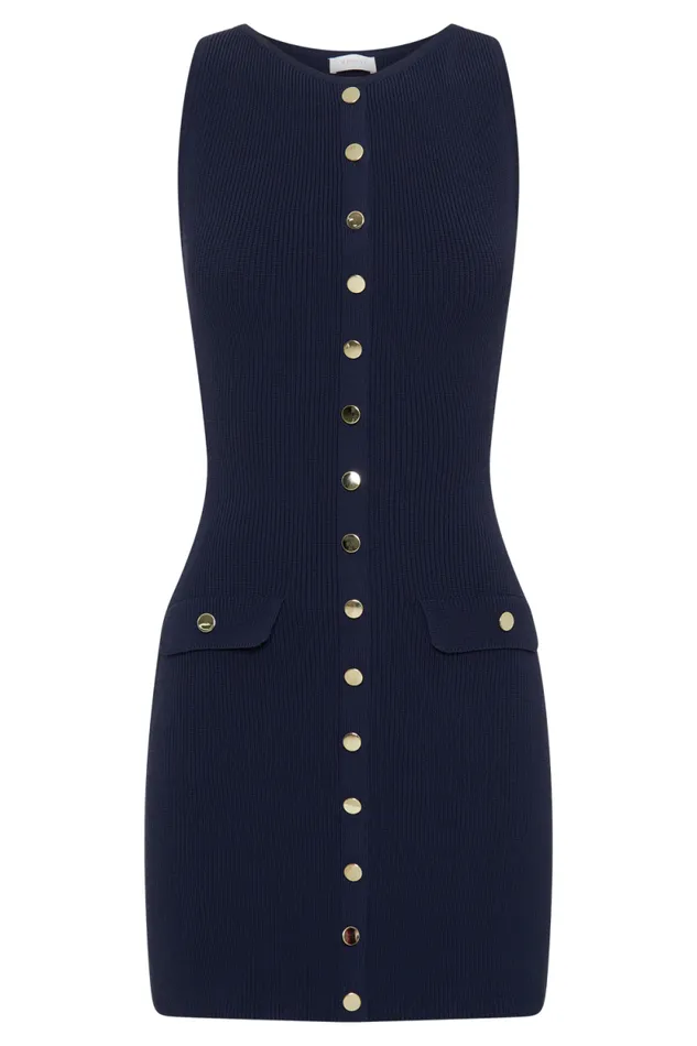 Women Meshki Dresses Sawyer Knit Mini Dress 8211 Navy