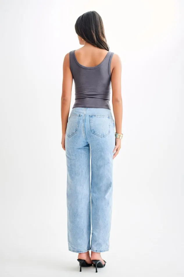 Women Meshki Tops Chandler Modal Tank Top 8211 Charcoal
