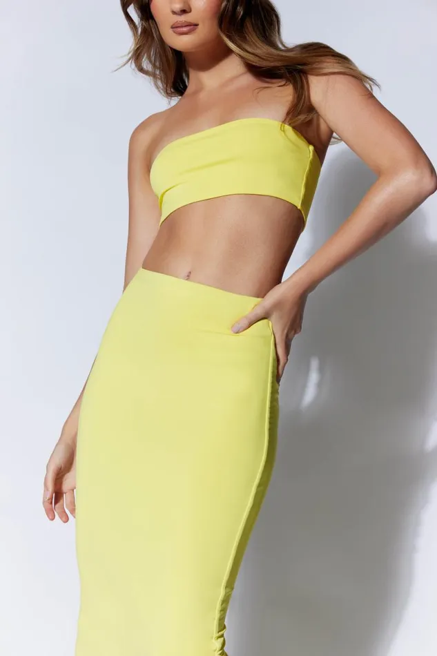 Women Meshki Tops Mackenzie Bandeau 8211 Yellow