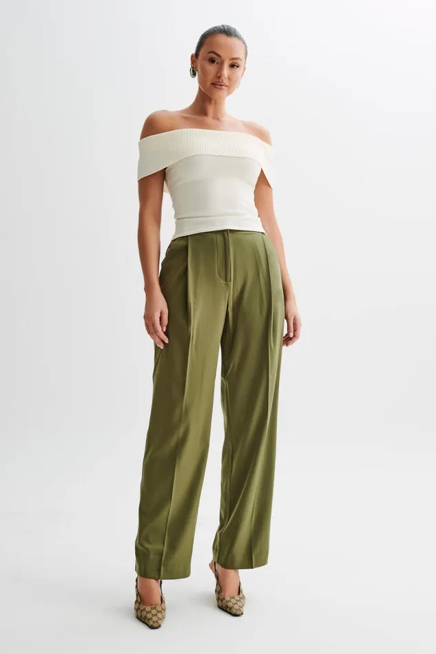 Women Meshki Tops Susanna Off Shoulder Knit Top 8211 Ivory