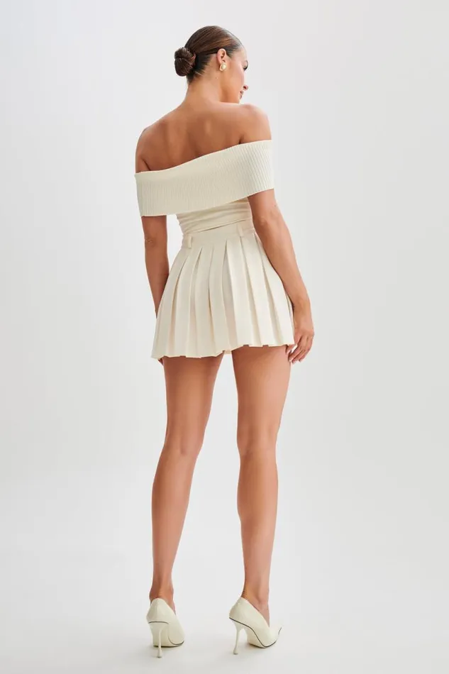 Women Meshki Tops Susanna Off Shoulder Knit Top 8211 Ivory