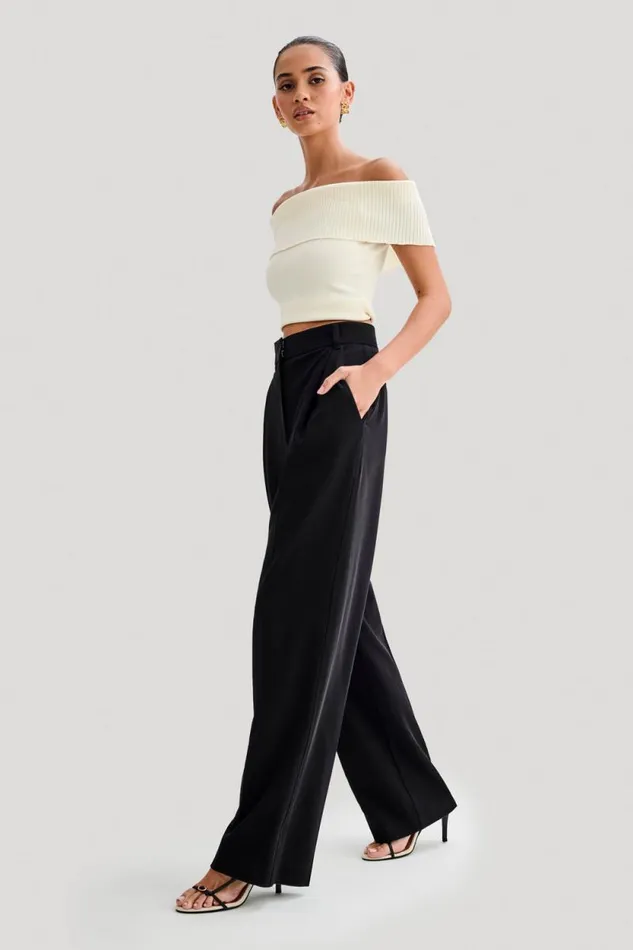 Women Meshki Tops Susanna Off Shoulder Knit Top 8211 Ivory