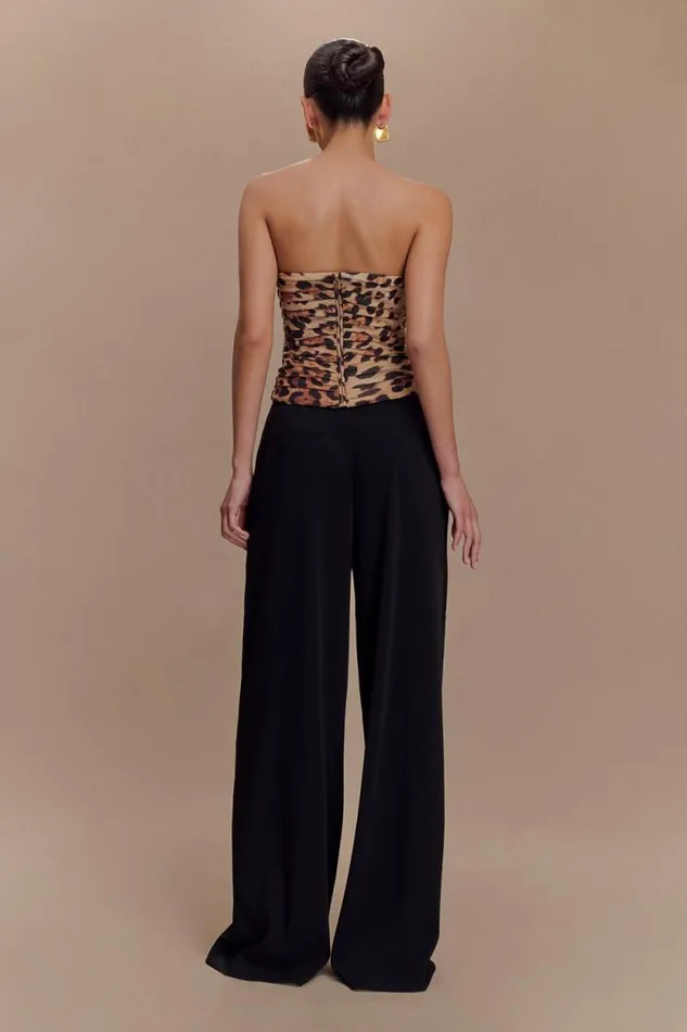 Women Meshki Tops Tokio Suiting Corset 8211 Leopard Print