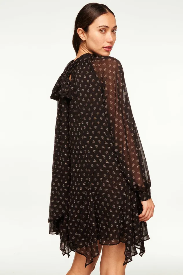 Women MISA Los Angeles Dresses CINDY DRESS Black Lapis Eye