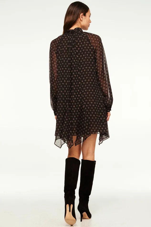 Women MISA Los Angeles Dresses CINDY DRESS Black Lapis Eye