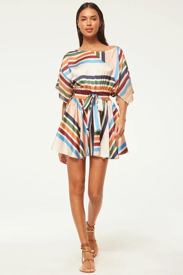 Women MISA Los Angeles Dresses ELIA DRESS San Miguel Stripe Mix
