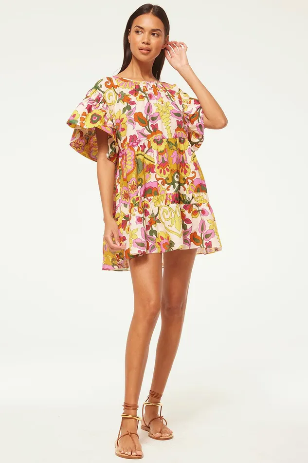 Women MISA Los Angeles Dresses MABEL DRESS Floral Corsica Multi