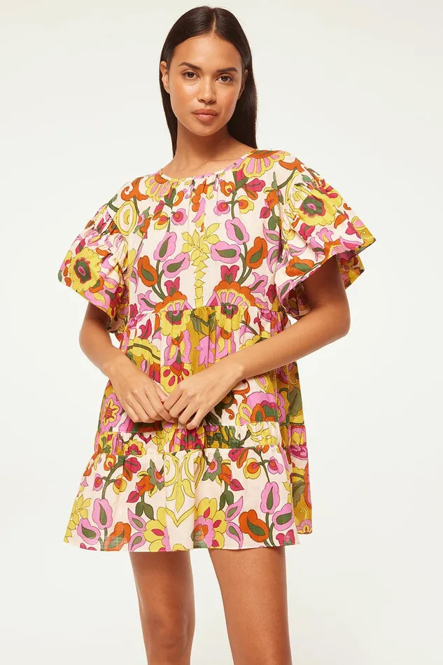 Women MISA Los Angeles Dresses MABEL DRESS Floral Corsica Multi