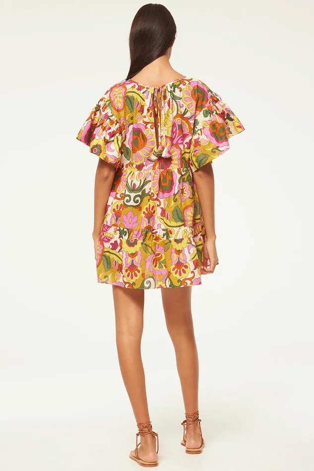 Women MISA Los Angeles Dresses MABEL DRESS Floral Corsica Multi