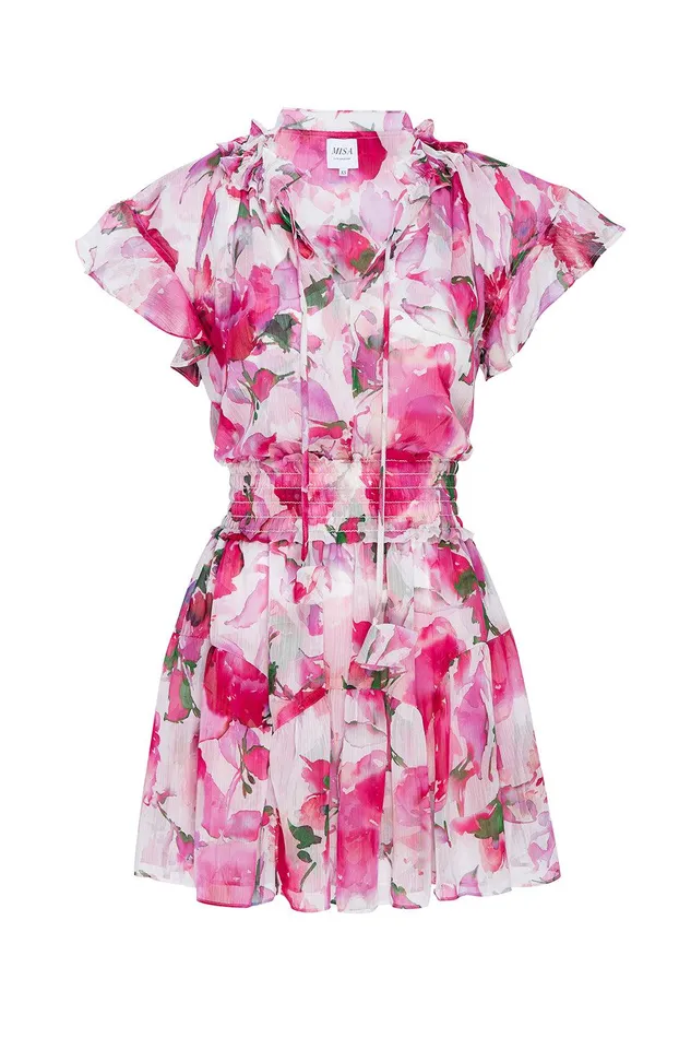 Women MISA Los Angeles Dresses NATALIA DRESS Garden Fuchsia