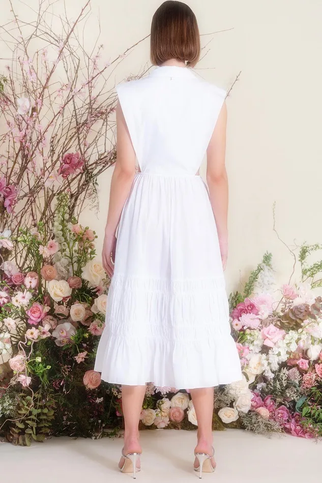 Women MISA Los Angeles Dresses NICOLE DRESS White