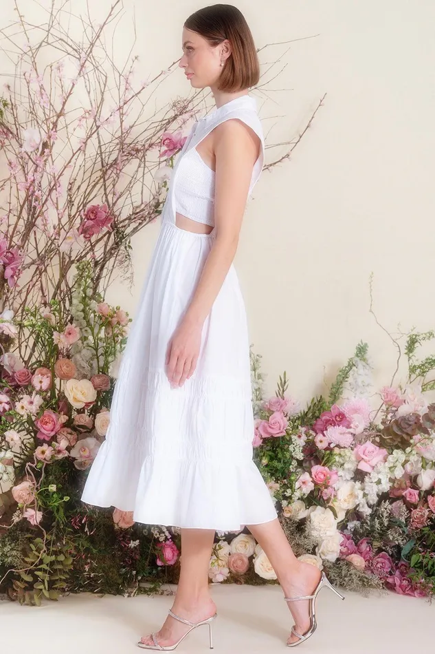 Women MISA Los Angeles Dresses NICOLE DRESS White