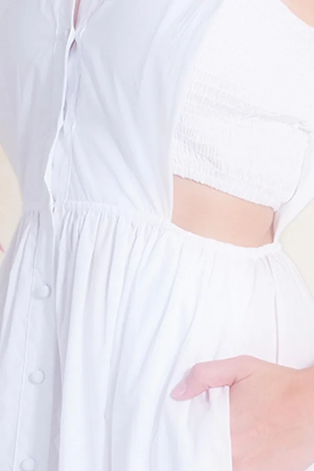 Women MISA Los Angeles Dresses NICOLE DRESS White