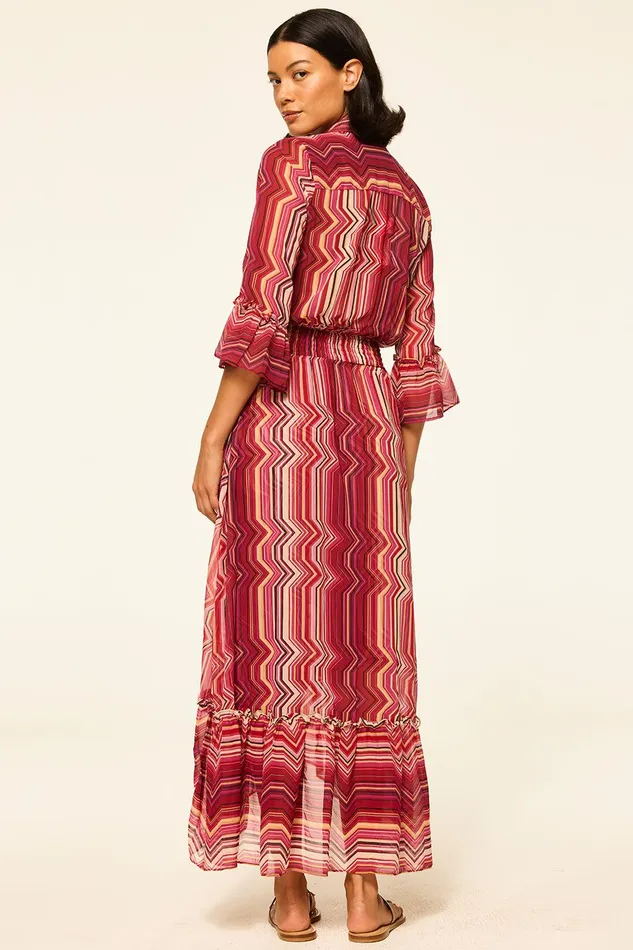 Women MISA Los Angeles Dresses OFELIA DRESS La Banda Crimson