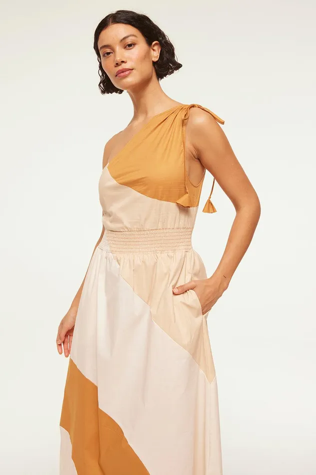 Women MISA Los Angeles Dresses VALERIE DRESS Stretch Poplin Mix
