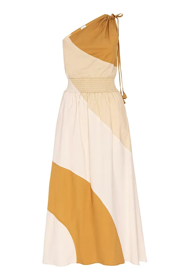 Women MISA Los Angeles Dresses VALERIE DRESS Stretch Poplin Mix