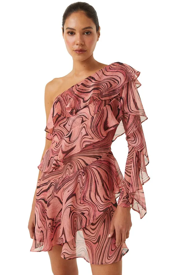 Women MISA Los Angeles Exclusives SELENA DRESS Feeling Groovy