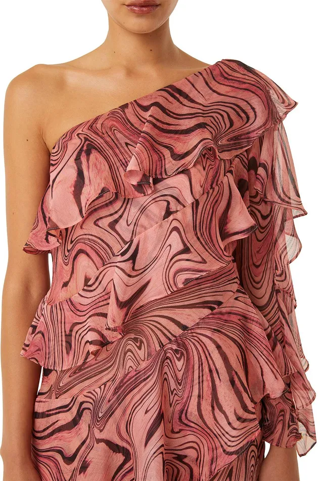 Women MISA Los Angeles Exclusives SELENA DRESS Feeling Groovy