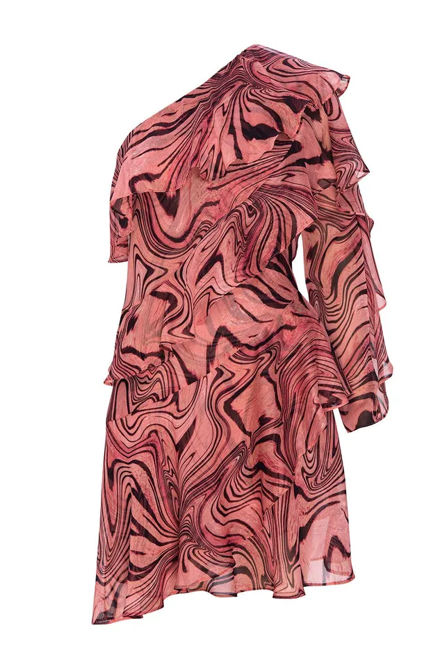 Women MISA Los Angeles Exclusives SELENA DRESS Feeling Groovy